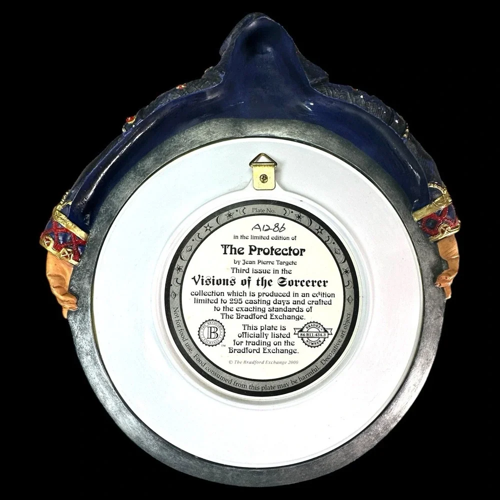 Bradford Exchange Visions of the Sorcerer Plates Set of‎ 4 Fantasy Decor